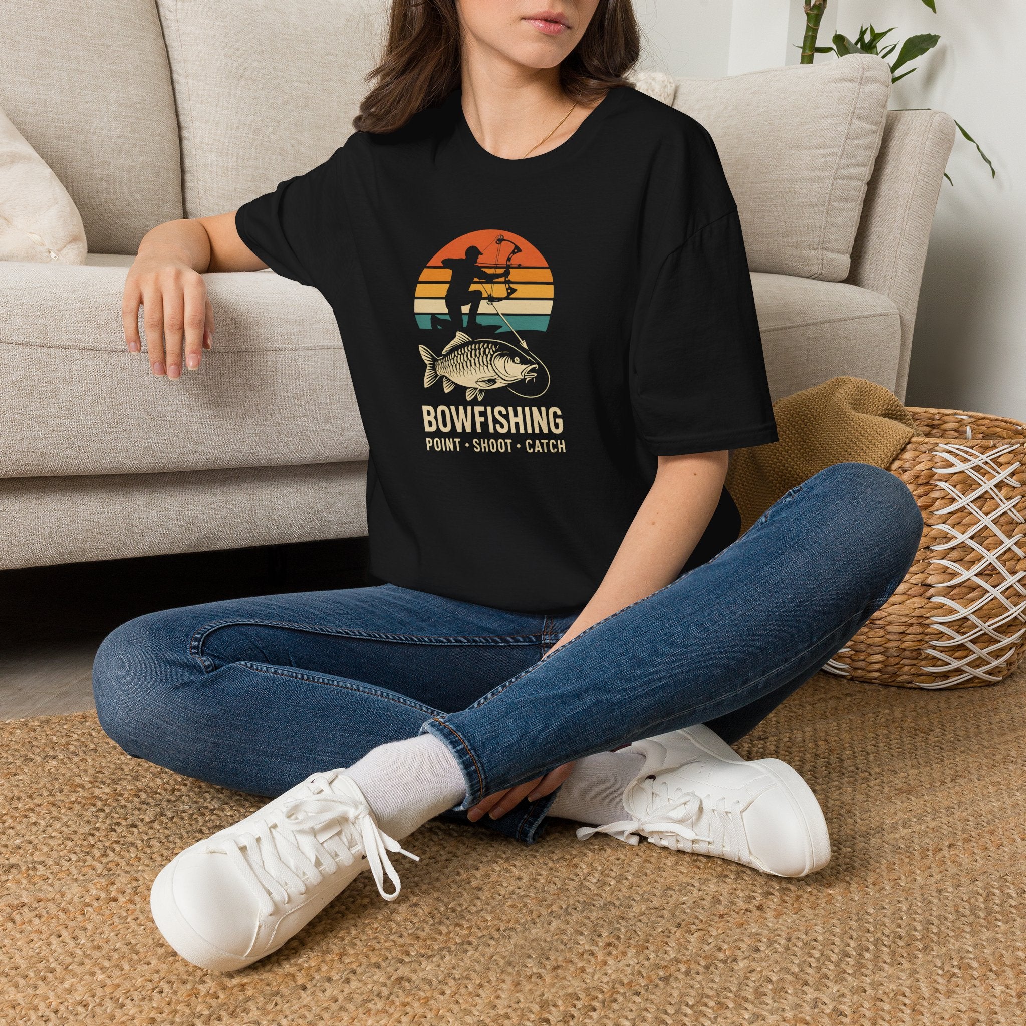Bowfishing Point Shoot Catch T-Shirt