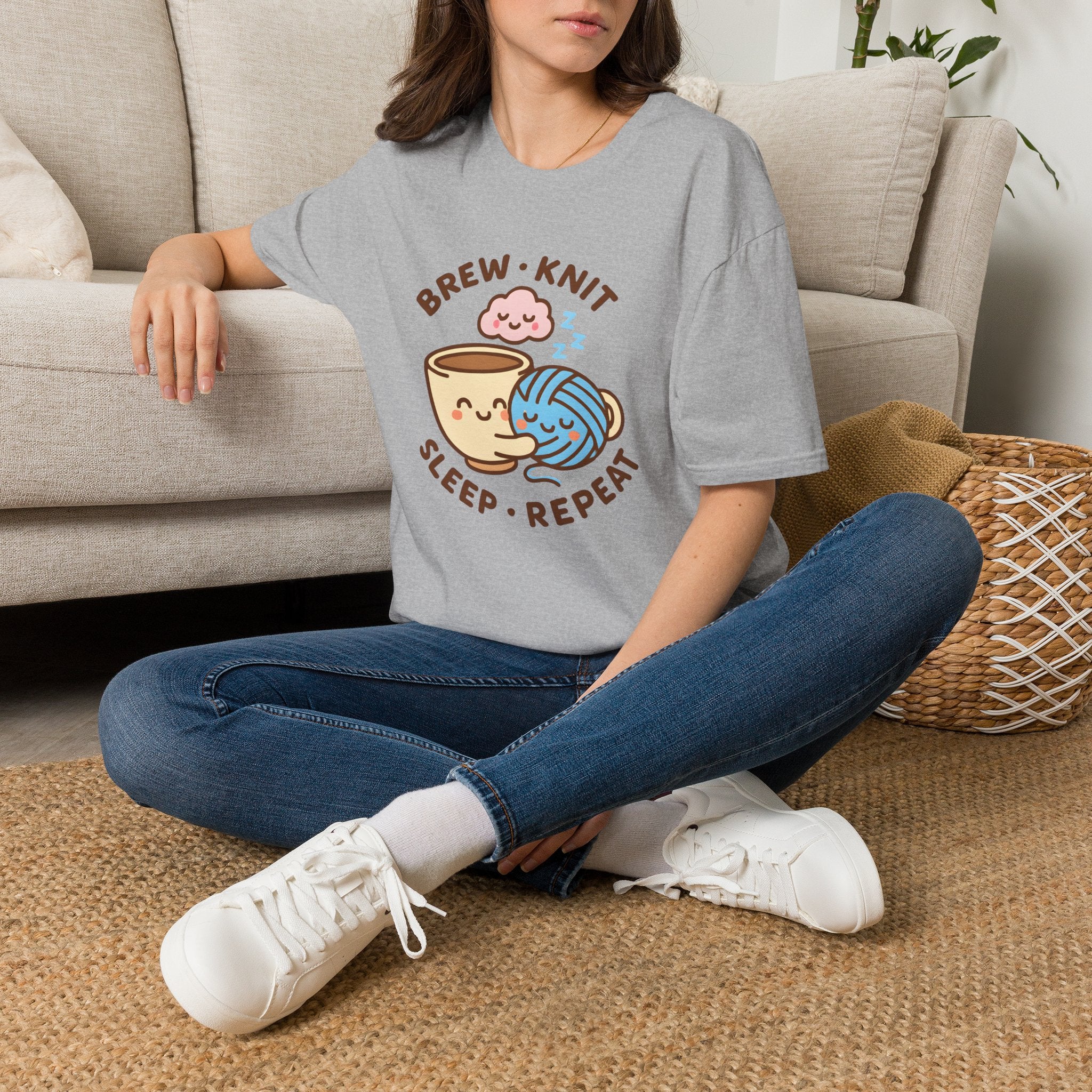 Brew Knit Sleep Repeat T-Shirt