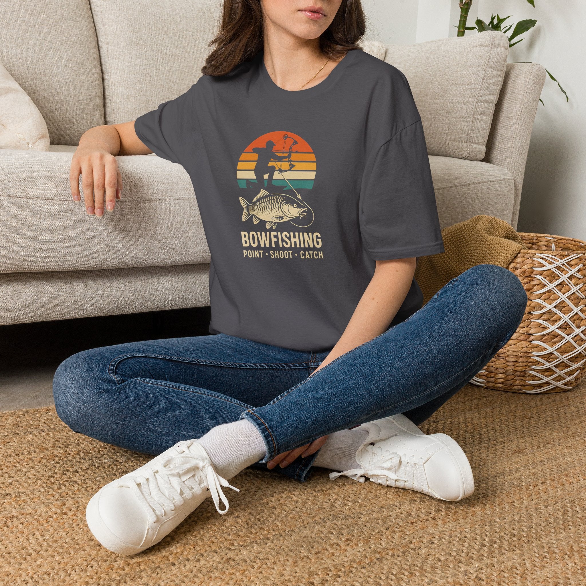 Bowfishing Point Shoot Catch T-Shirt